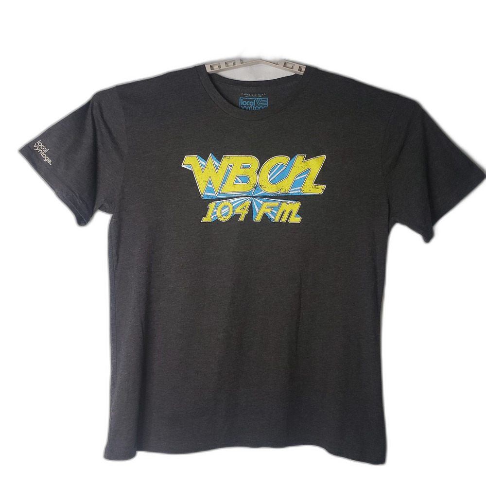 WBCN 104.1 Boston Alternative Rock Radio Station Charcoal Gray T Shirt Unisex XL